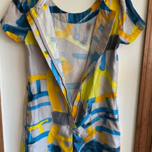 SEE BY CHLOE Vintage Silk Short Sleeve Mini Sheath Dress - Picture 9 of 17